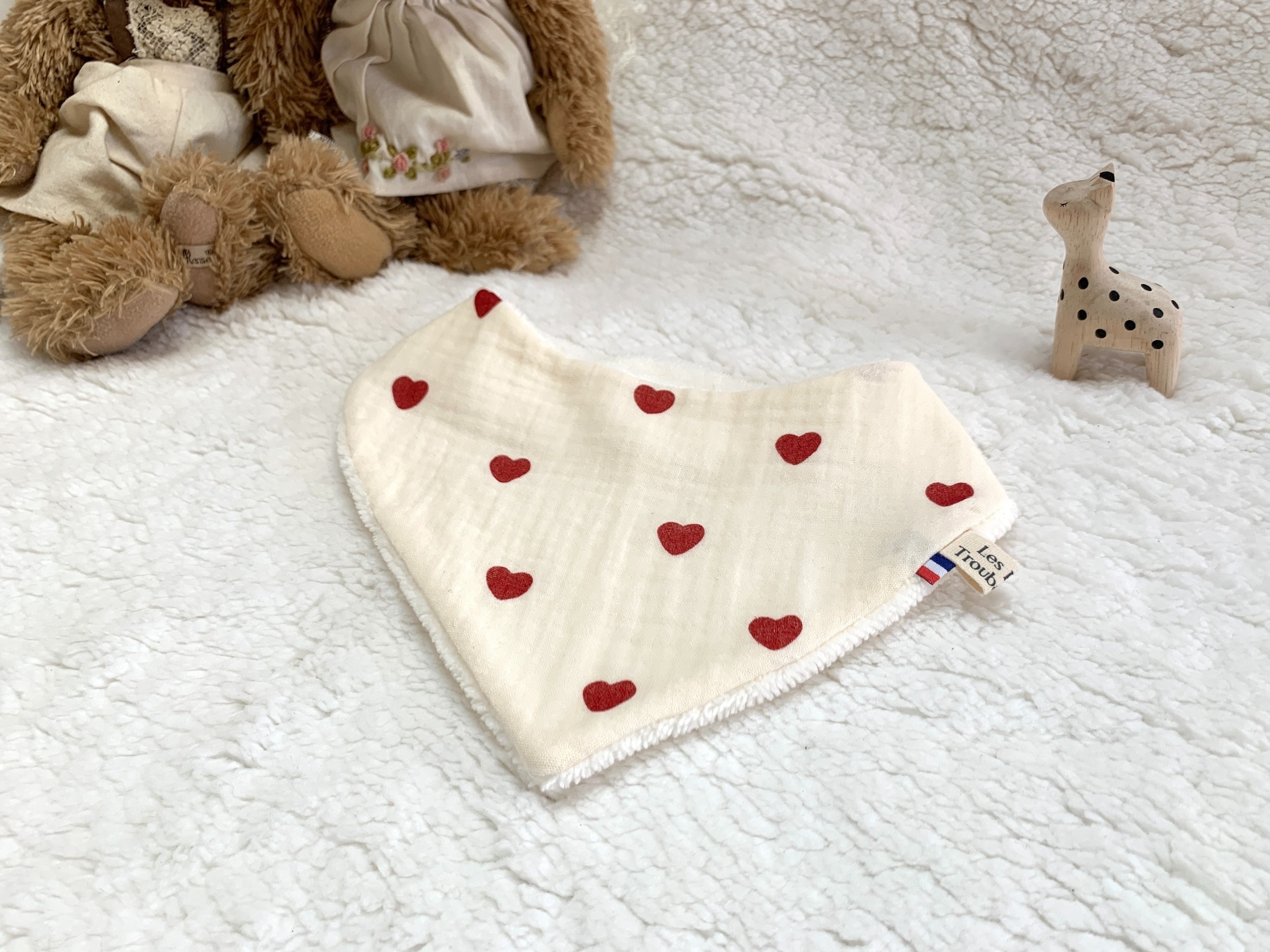 bavoir bandana Coeur