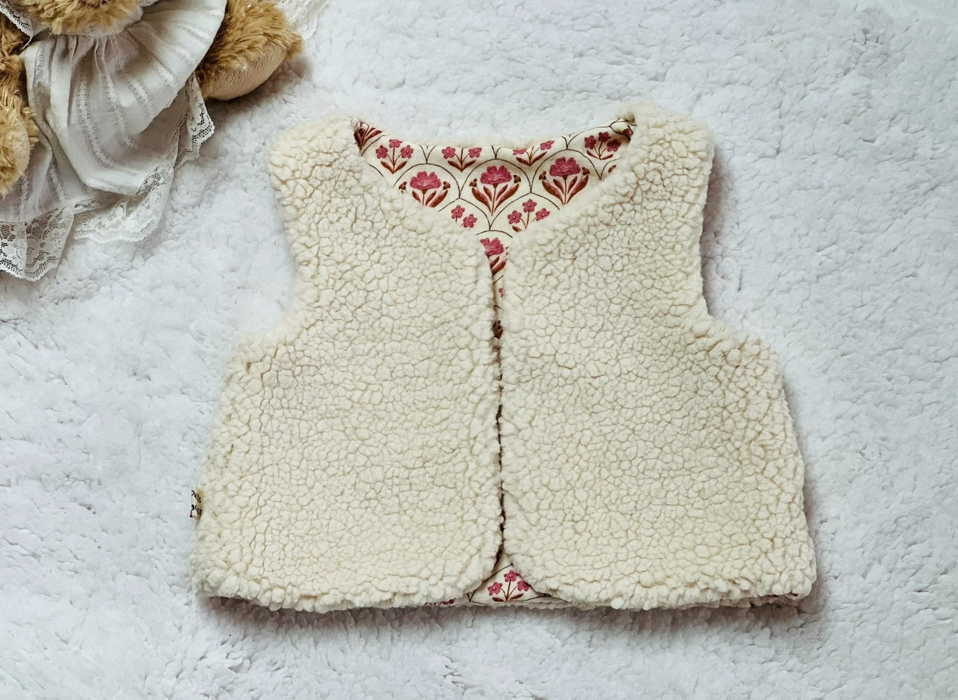 gilet sans manches double gaze de coton biologique