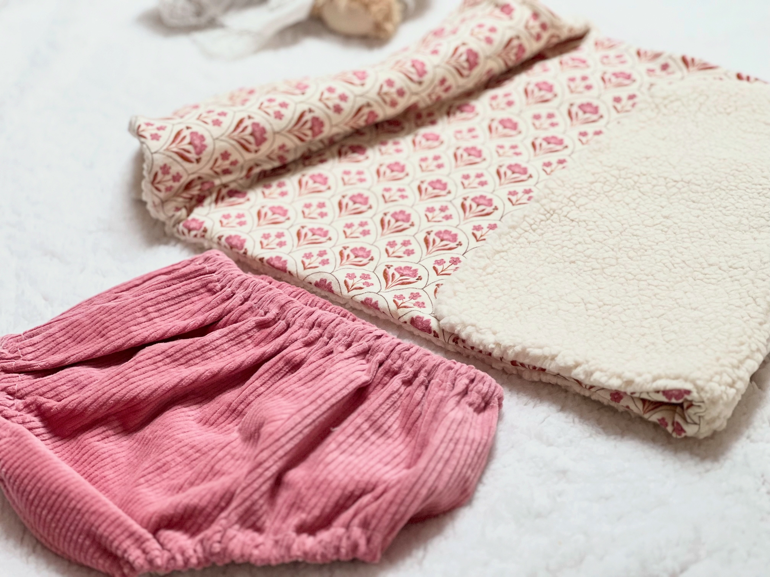 bloomer en velours rose