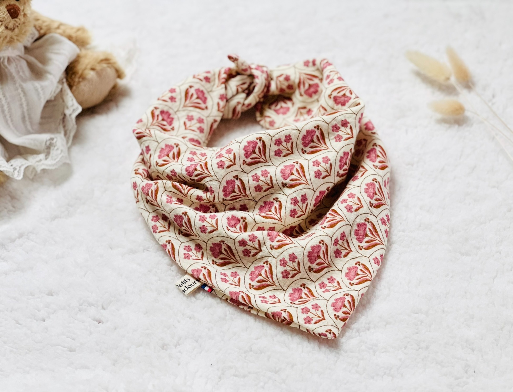 foulard double gaze de coton biologique Rosalie