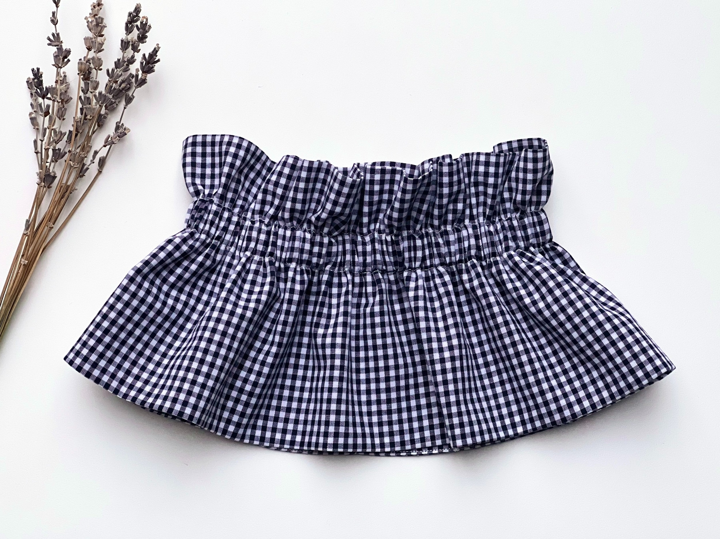 col amovible victorien vichy bleu