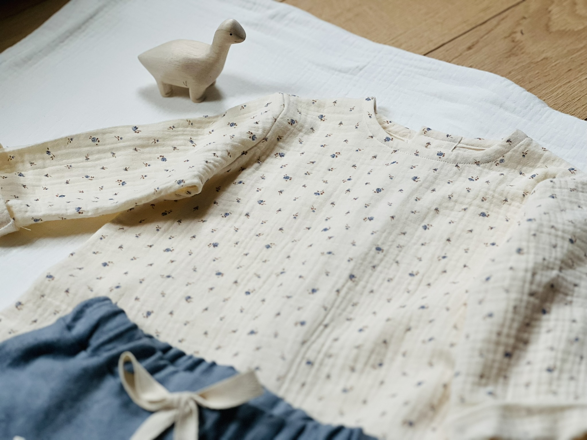 Blouse en double gaze de coton biologique