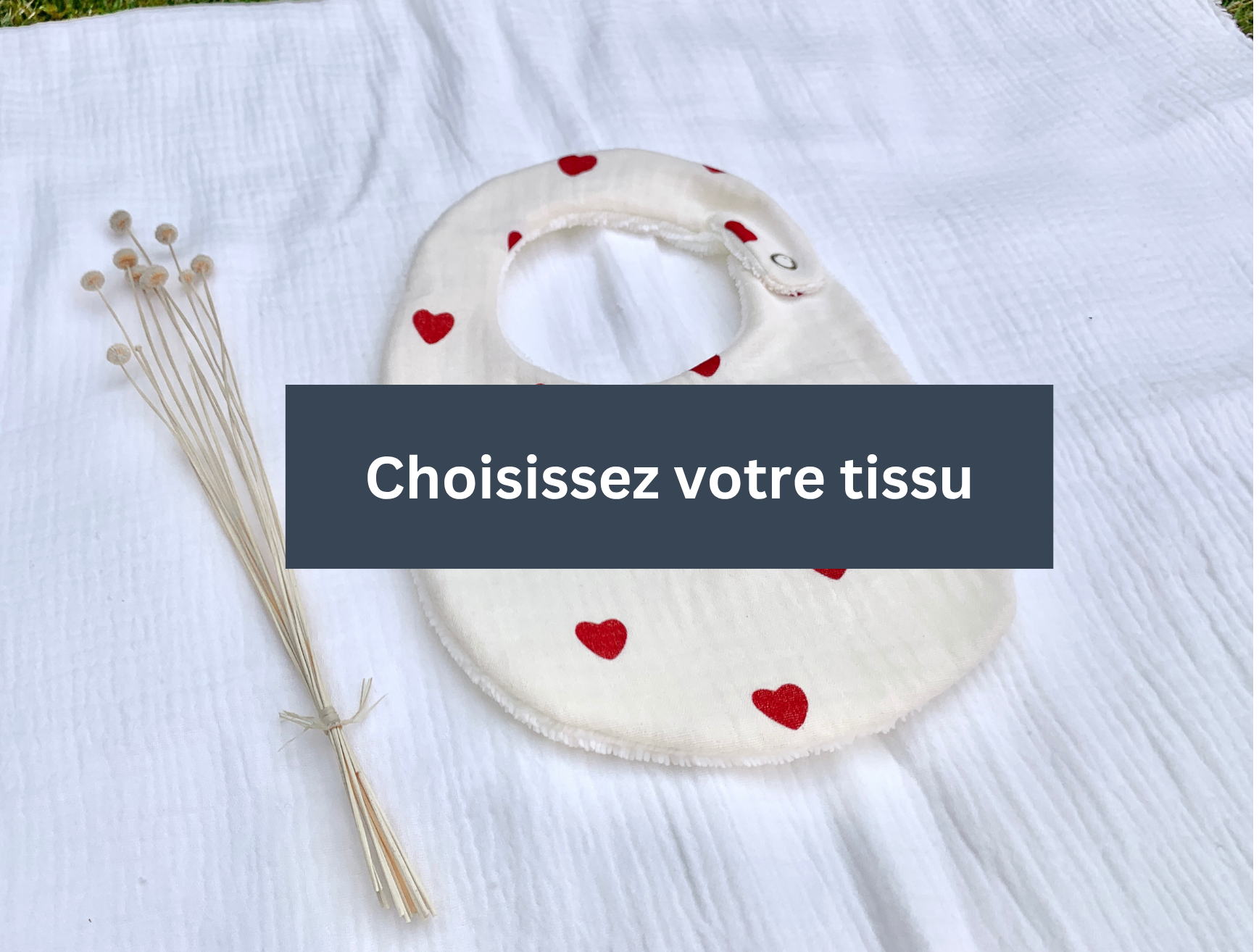 bavoir classique fait main - tissu au choix