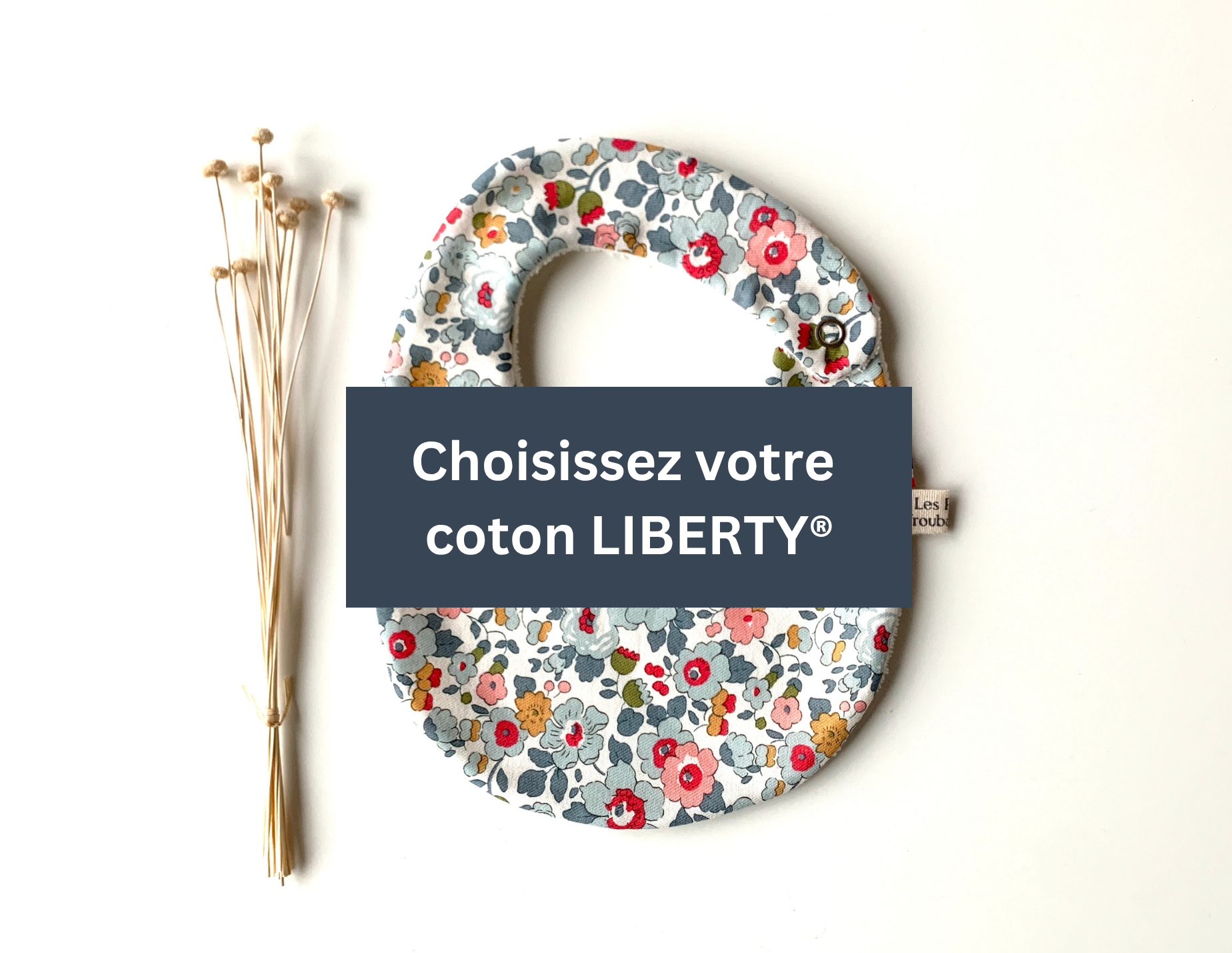 Bavoir classique fait main - coton Liberty