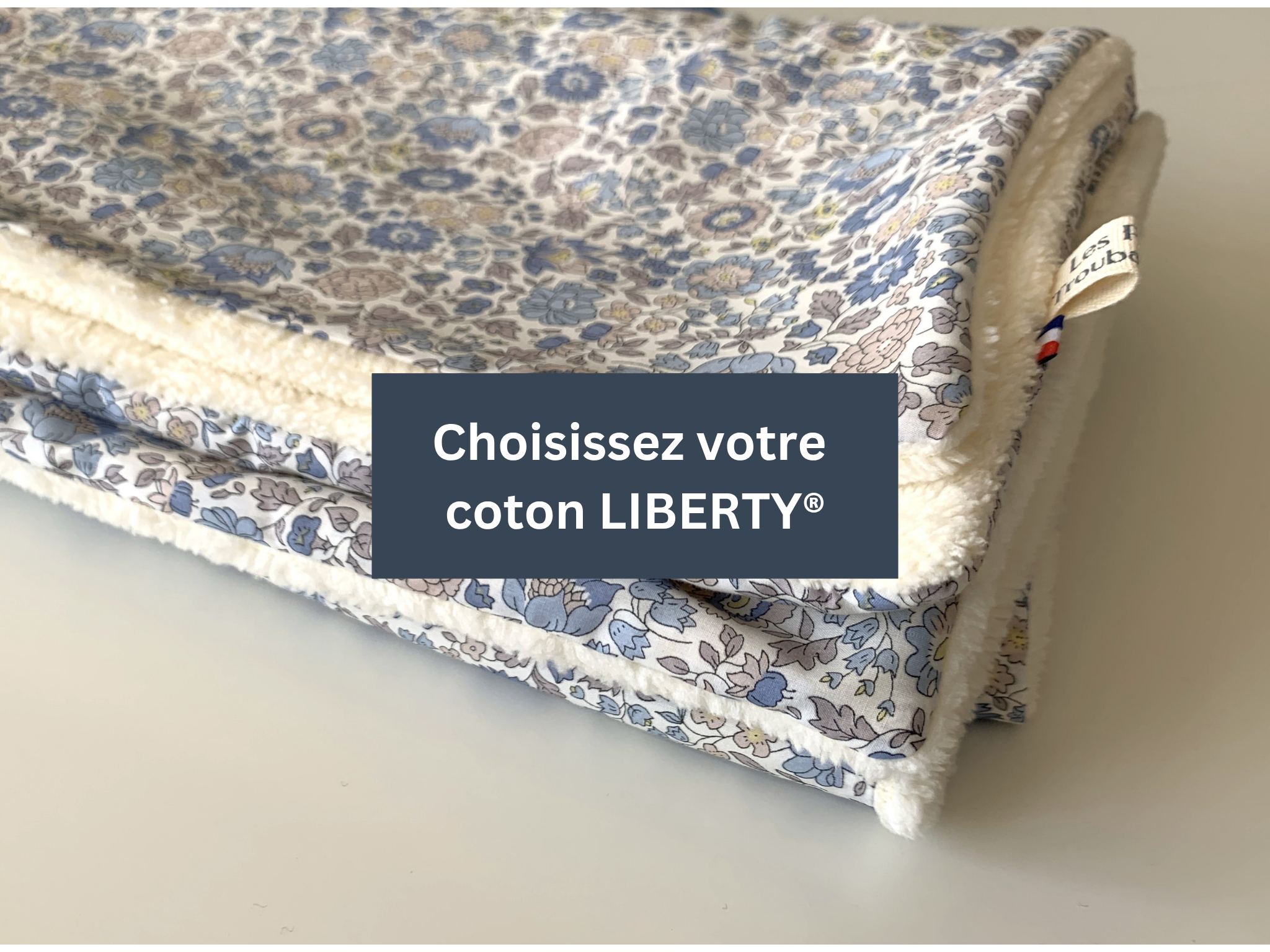 Couverture bébé personnalisable Liberty au choix
