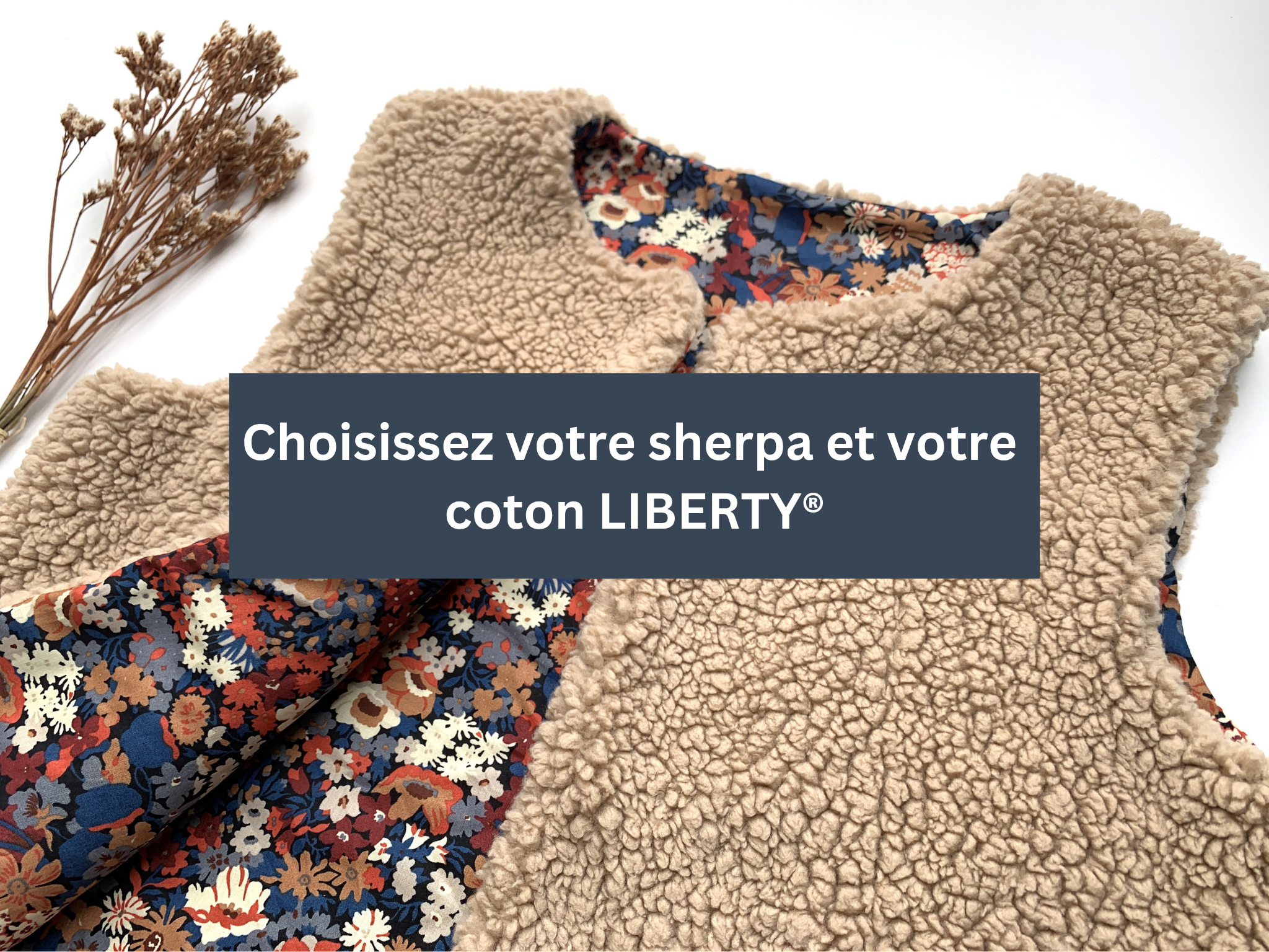 gilet berger sherpa personnalisable liberty