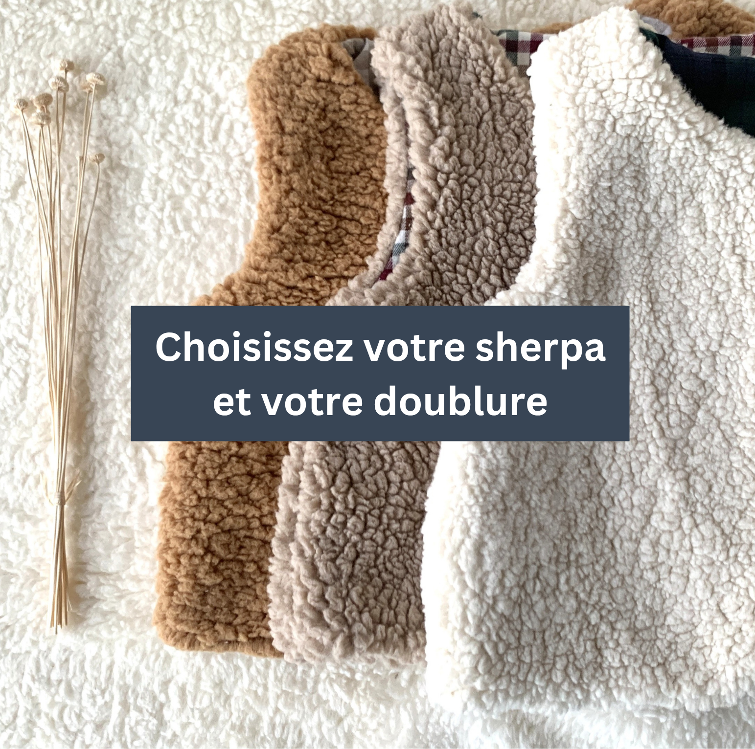 gilet berger personnalisable