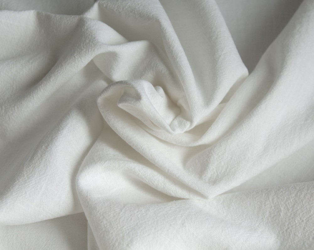 coton lave bio coloris blanc casse