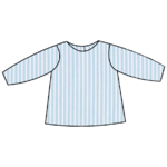 blouse rayée sans col