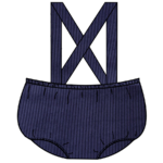 bloomer bretelles velours côtelé marine
