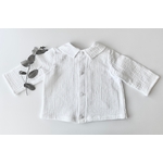 chemise double gaze blanche dos
