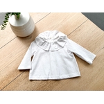 blouse col volanté