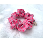 chouchou rose fluo