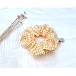 chouchou vichy jaune