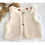 gilet sherpa double gaze coeur