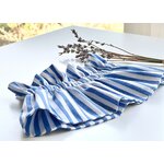 col amovible victorien larges rayures Bleu