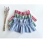 cols amovibles victoriens à larges rayures Bleu Vert Rouge faux col adulte