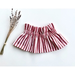 col amovible victorien larges rayures Rouge 2