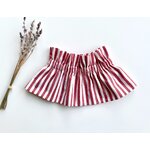 col amovible victorien larges rayures Rouge 2 faux col adulte