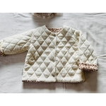 veste matelassée écrue leopard