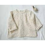 blouse manches longues double gaze de coton biologique