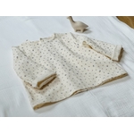 blouse double gaze de coton biologique manches longues enfant