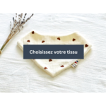 bavoir bandana fait main - tissu au choix