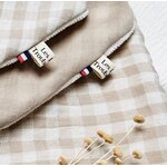coffret essentiel double gaze vichy galet cadeau naissance deux bavoirs un pochon