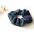 chouchou tartan marine et vert