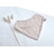 bavoir bandana double gaze carreaux rose