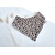 bavoir bandana double gaze leopard mia black