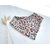 bavoir bandana double gaze multi rose