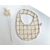 bavoir en double gaze de coton grands carreaux cassonade
