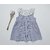 robe seersucker biologique rayé marine fait main