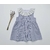robe seersucker rayé marine
