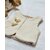 gilet sans manche double gaze de coton vichy sable