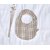 bavoir double gaze de coton vichy sable fait main