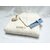 coffret naissance personnalisable double gaze de coton biologique charly fleurs bleues