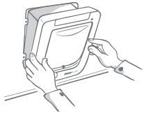 Chatière à puce électronique SureFlap blanche, vue 7