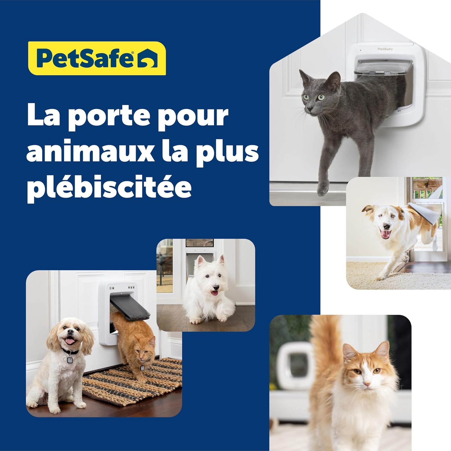 Chatière électronique à puce PetSafe Microchip blanche, vue 7