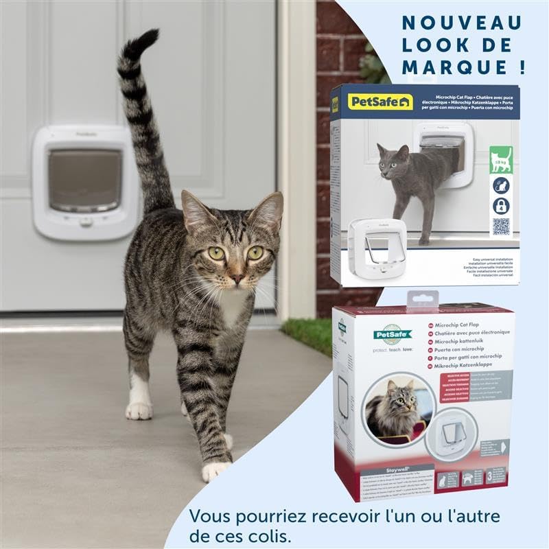 Chatière électronique à puce PetSafe Microchip blanche, vue 8