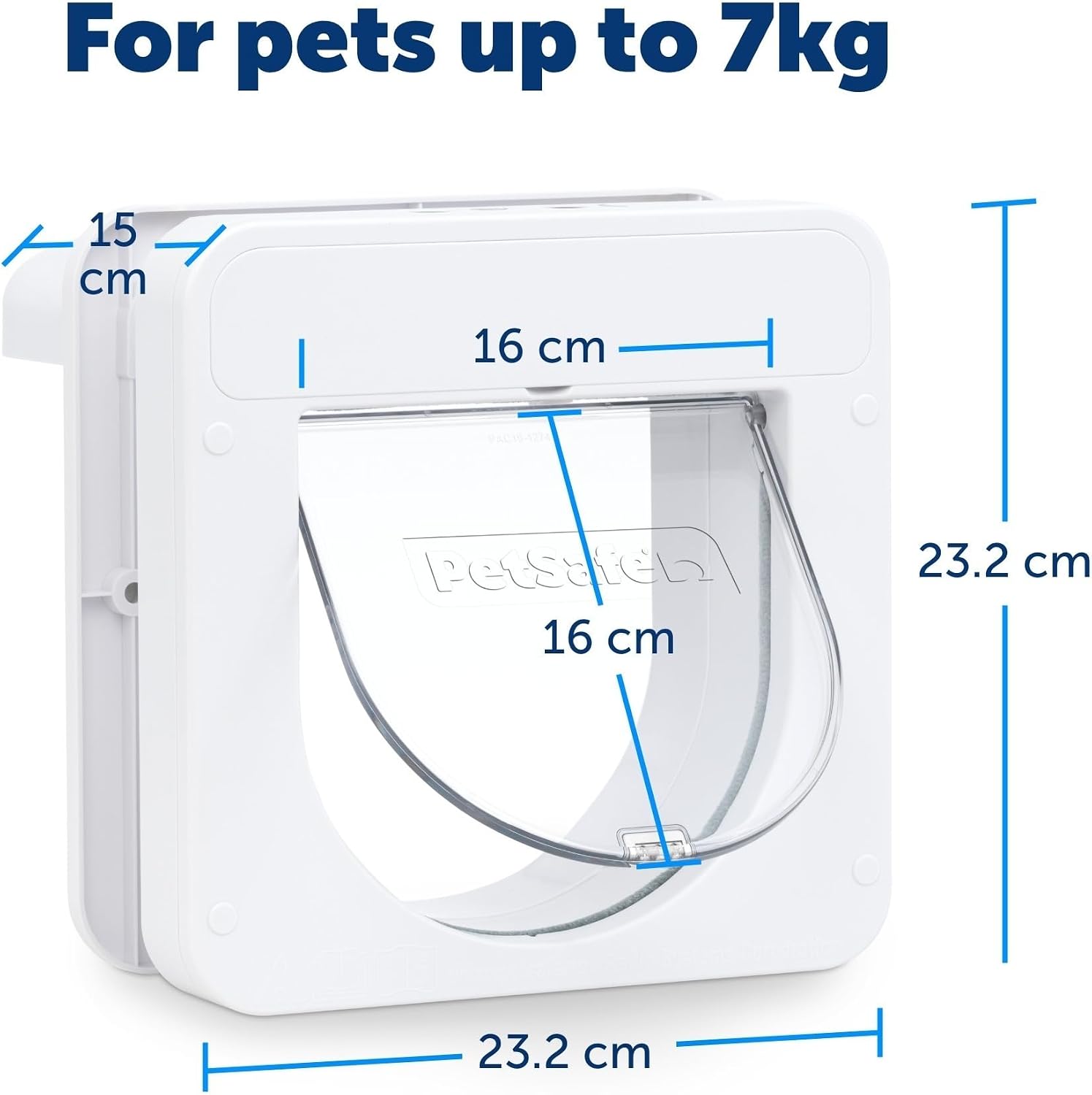 Chatière à puce PetSafe Petporte Smart Flap blanche, vue 3