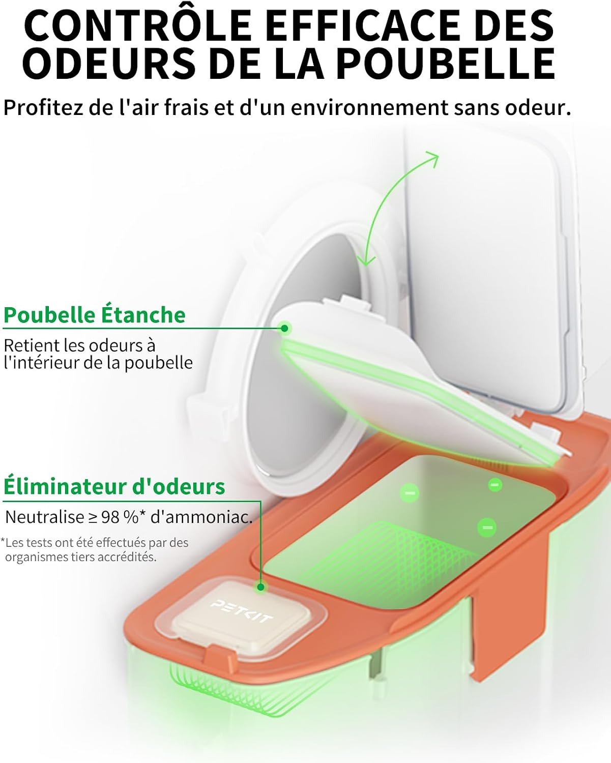 Litière autonettoyante pour chat PETKIT Pura Max 2 blanche, vue 4
