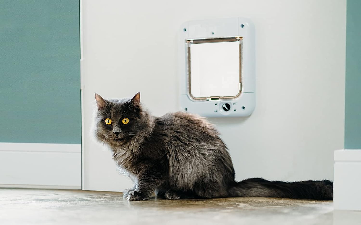 Chatière à puce électronique Cat Mate blanche, vue 2