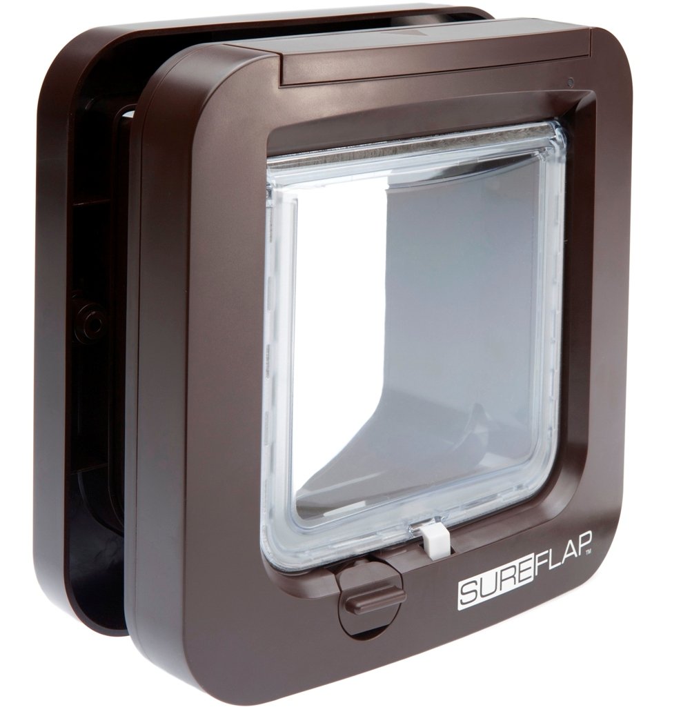 Chatière à puce électronique SureFlap marron