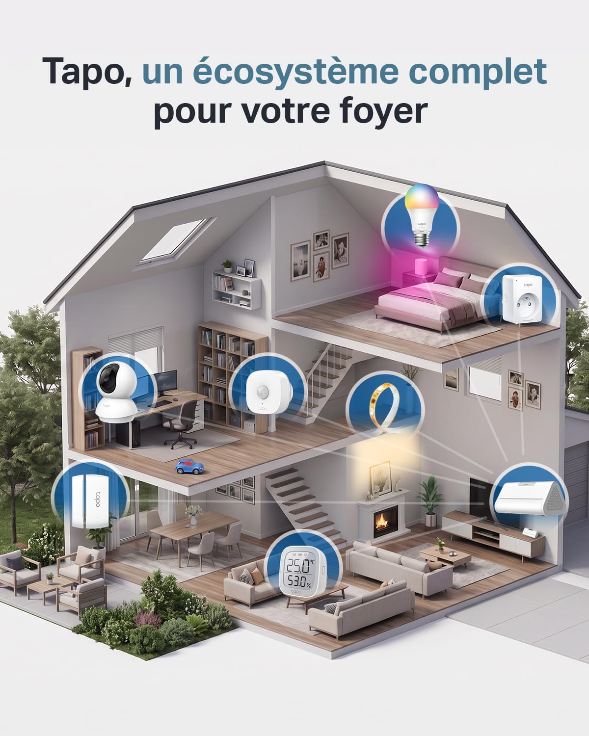Caméra intérieure rotative Tapo C210 blanche, vue 15