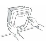 Chatière à puce électronique SureFlap blanche, vue 7