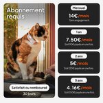 Collier GPS pour chat Weenect XS blanc avec son collier élastique, vue 6