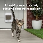 Chatière électronique à puce PetSafe Microchip blanche, vue 2