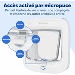 Chatière électronique à puce PetSafe Microchip blanche, vue 4